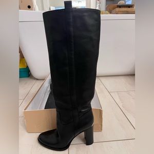 Michael Kors black leather boots